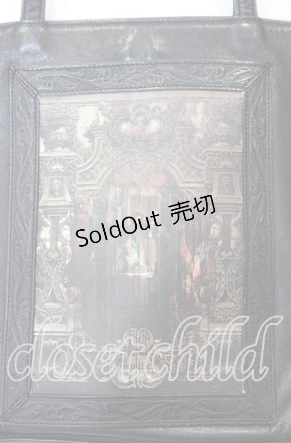 画像2: Jean Paul GAULTIER / 宗教画柄トートバッグ  ブラック O-25-09-03-021-GO-BG-IG-ZT-K023 (2)