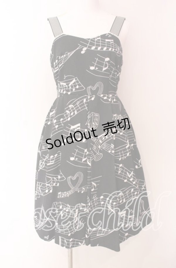 画像1: MILK / Melodyドレス  ミッドナイト Music O-25-09-04-024-ML-OP-OW-OS (1)