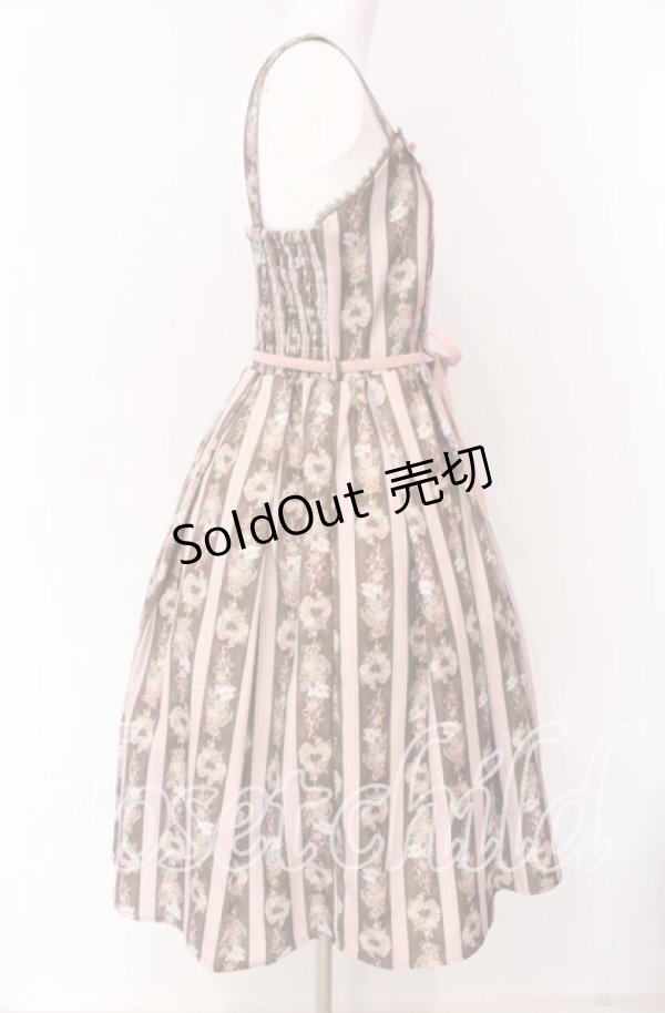 画像3: axes femme kawaii / Rosy Bear柄ジャンスカ M ブラウン O-25-09-04-003-AX-OP-OW-OS (3)