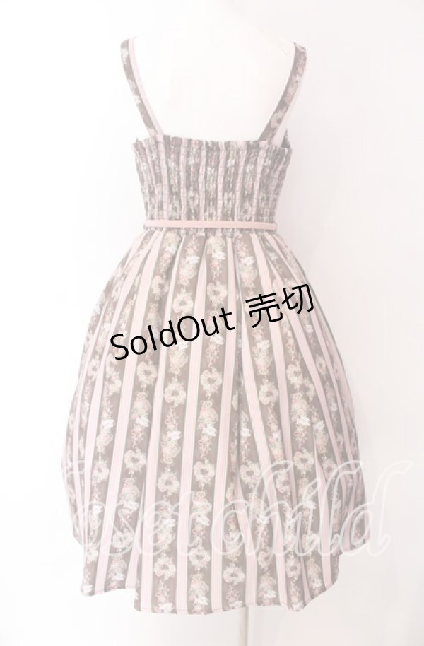 画像4: axes femme kawaii / Rosy Bear柄ジャンスカ M ブラウン O-25-09-04-003-AX-OP-OW-OS (4)