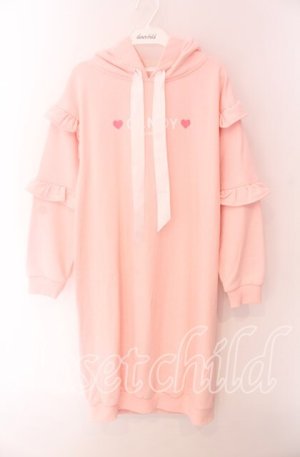 画像: LODISPOTTO / CANDYパーカーワンピース M ピンク O-25-09-04-032-LO-OP-OW-OS