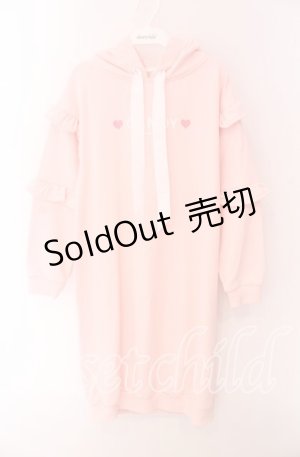 画像: LODISPOTTO / CANDYパーカーワンピース M ピンク O-25-09-04-032-LO-OP-OW-ZT234