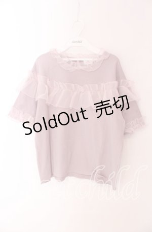 画像: merry jenny / いそざいフリルTシャツ F ピンク O-25-09-04-034-LO-TO-OW-ZT0924B