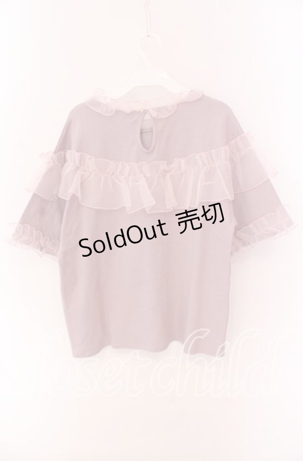 画像2: merry jenny / いそざいフリルTシャツ F ピンク O-25-09-04-034-LO-TO-OW-ZT0924B (2)