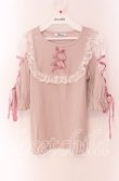 画像1: Ank Rouge / 3つリボンスピンドルトップス M ピンク O-25-09-04-035-CA-TO-OW-OS (1)
