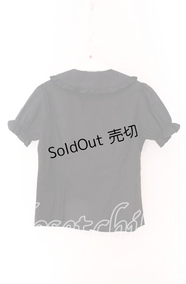 画像3: Ank Rouge / ヨークタック丸襟ブラウス M クロ O-25-09-04-046-CA-BL-OW-OS (3)