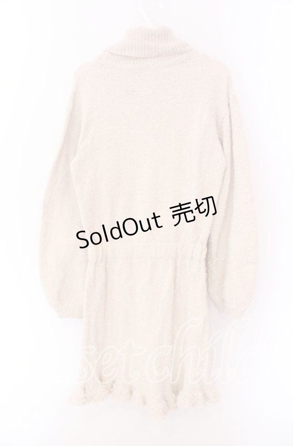 画像2: merry jenny / リボンニットワンピース F ベージュ O-25-09-04-050-LO-TO-OW-ZT383 (2)