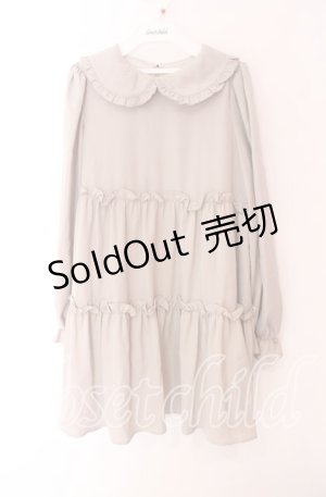 画像: Ank Rouge / 丸襟Aラインワンピース M ベージュ O-25-09-04-051-CA-OP-OW-ZY