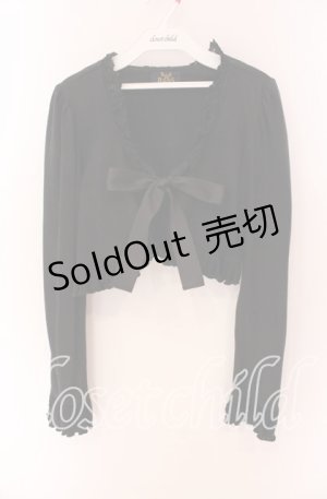 画像: ALICE and the PIRATES / 長袖胸あきボレロ  クロ O-25-09-04-054-PA-TO-IG-OS
