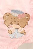 画像2: axes femme kawaii / mikkoコラボ刺繍エプロン  ピンク O-25-09-04-1014-AX-SK-OW-OS (2)