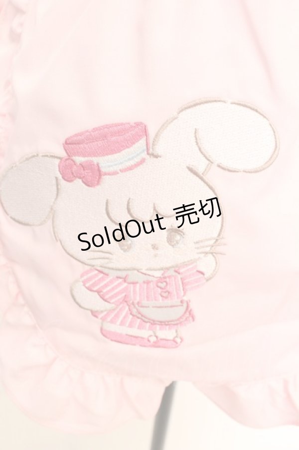 画像3: axes femme kawaii / mikkoコラボ刺繍エプロン  ピンク O-25-09-04-1014-AX-SK-OW-OS (3)