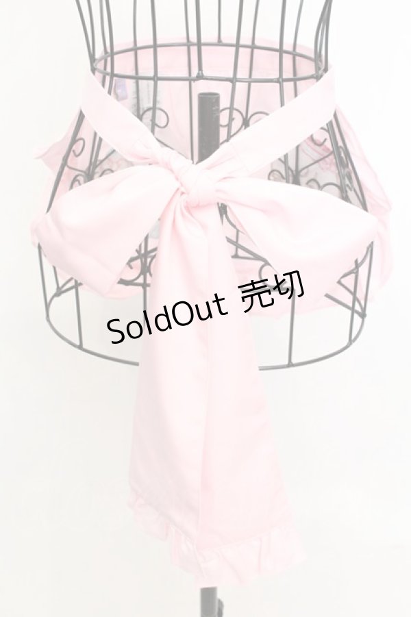 画像4: axes femme kawaii / mikkoコラボ刺繍エプロン  ピンク O-25-09-04-1014-AX-SK-OW-OS (4)