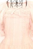 画像2: PINK HOUSE / フロッキードットチュール使いワンピース  ピンク O-25-09-04-1023-LO-OP-OW-OS (2)