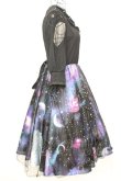 画像4: Favorite / 宇宙柄×星空チュールワンピース  ブラックｘブルー O-25-09-04-1026-LO-OP-YM-OS (4)