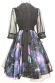 画像5: Favorite / 宇宙柄×星空チュールワンピース  ブラックｘブルー O-25-09-04-1026-LO-OP-YM-OS (5)
