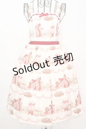 画像: axes femme kawaii / お菓子の家柄ジャンスカ M 生成り O-25-09-04-1028-AX-OP-YM-ZT1113X