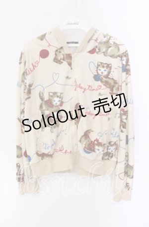 画像: MILK / petti kittenパーカー  アイボリー O-25-09-04-077-ML-TO-IG-OS