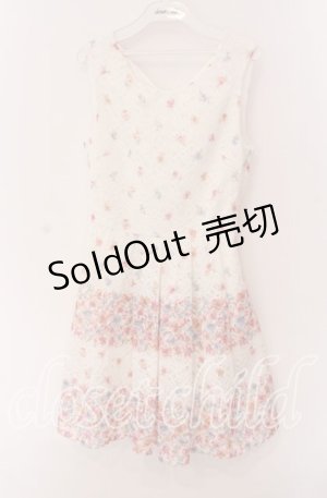 画像: 【SALE】LIZ LISA / レースボーダーフラワーワンピース  シロ O-25-09-04-082-LO-OP-IG-ZT057