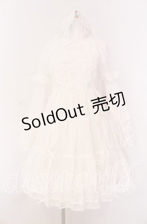 画像: BABY,THE STARS SHINE BRIGHT / はわせドールワンピース&ヘッドドレスセット  シロ O-25-09-04-007-BA-OP-IG-OS