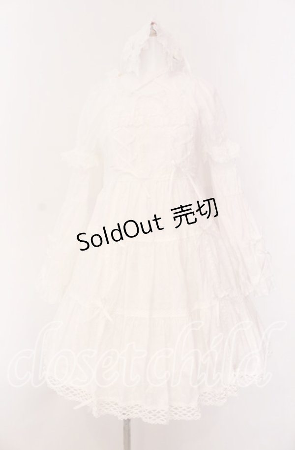画像1: BABY,THE STARS SHINE BRIGHT / はわせドールワンピース&ヘッドドレスセット  シロ O-25-09-04-007-BA-OP-IG-OS (1)