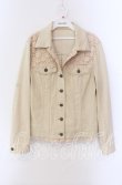 画像1: 【SALE】INGEBORG / レース配色ジャケット 11 ベージュ O-25-09-04-086-LO-JA-IG-ZT014 (1)