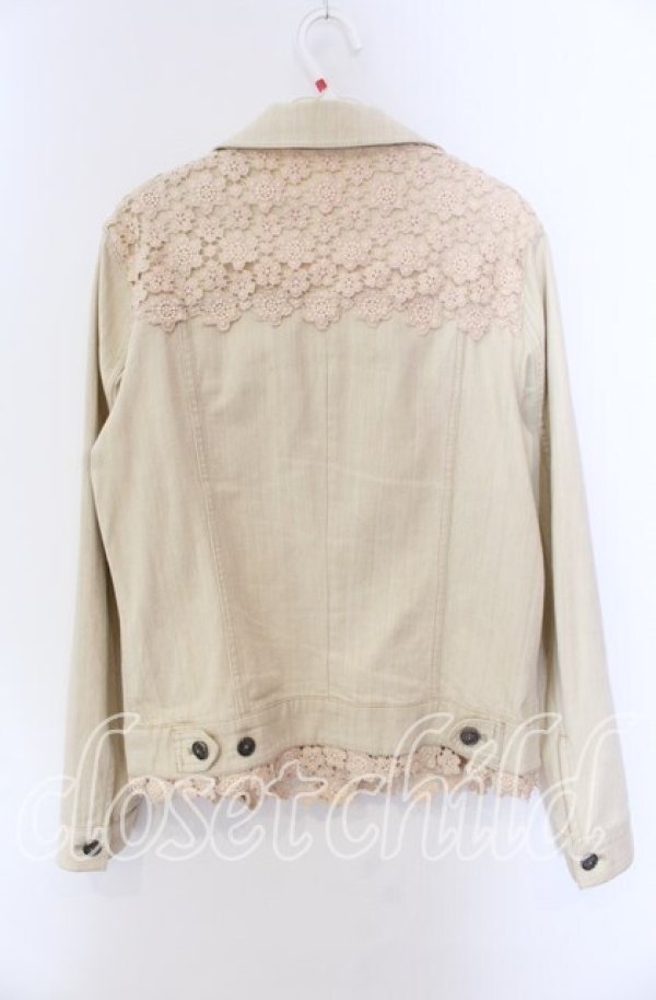 画像3: 【SALE】INGEBORG / レース配色ジャケット 11 ベージュ O-25-09-04-086-LO-JA-IG-ZT014 (3)