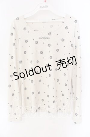 画像: INGEBORG / カメリアドットカットソー 11 ベージュ O-25-09-04-101-LO-TO-IG-OS