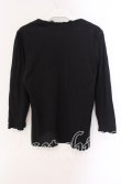 画像3: INGEBORG / 胸元レースカットソー 11 クロ O-25-09-04-116-LO-TO-IG-ZI (3)