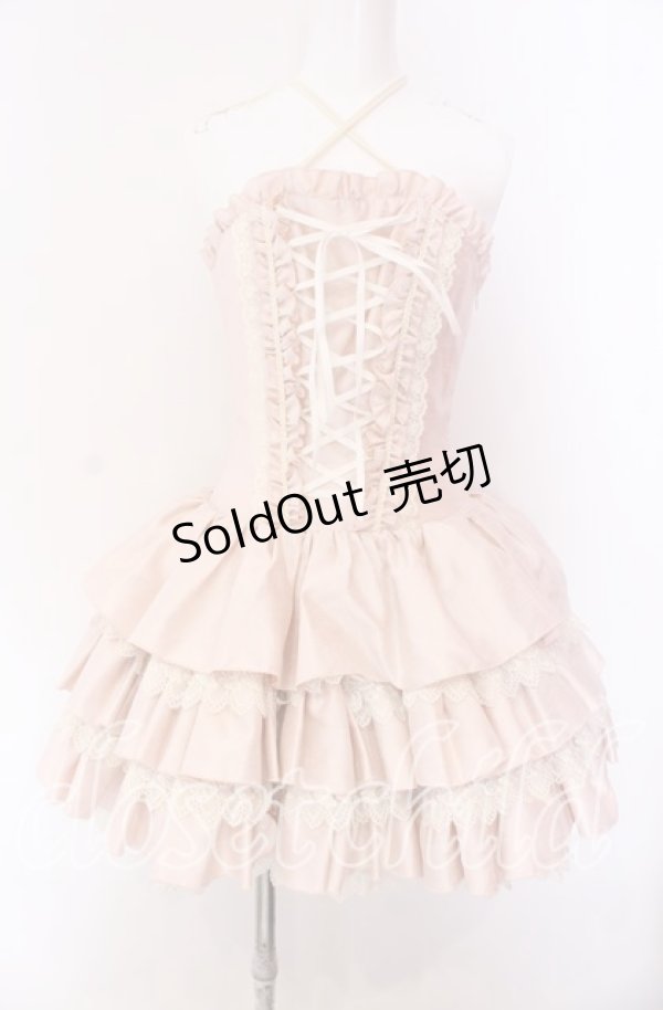 画像1: ATELIER PIERROT / ミニコルセットワンピース  ピンク O-25-09-04-010-EL-SK-IG-OS (1)