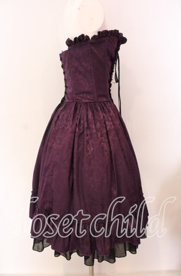画像3: ATELIER PIERROT / バッスルコルセットドレス  パープル O-25-09-04-011-EL-SK-IG-OS (3)