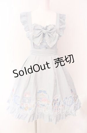 画像: Amavel / Princess Afternoon tea Party ジャンパースカート F ブルー O-25-09-04-012-CA-OP-YM-OS
