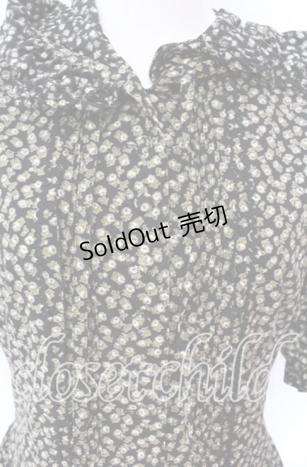 画像2: 【SALE】PINK HOUSE / 小花柄フードワンピース  クロ O-25-09-04-016-LO-OP-IG-ZT078 (2)