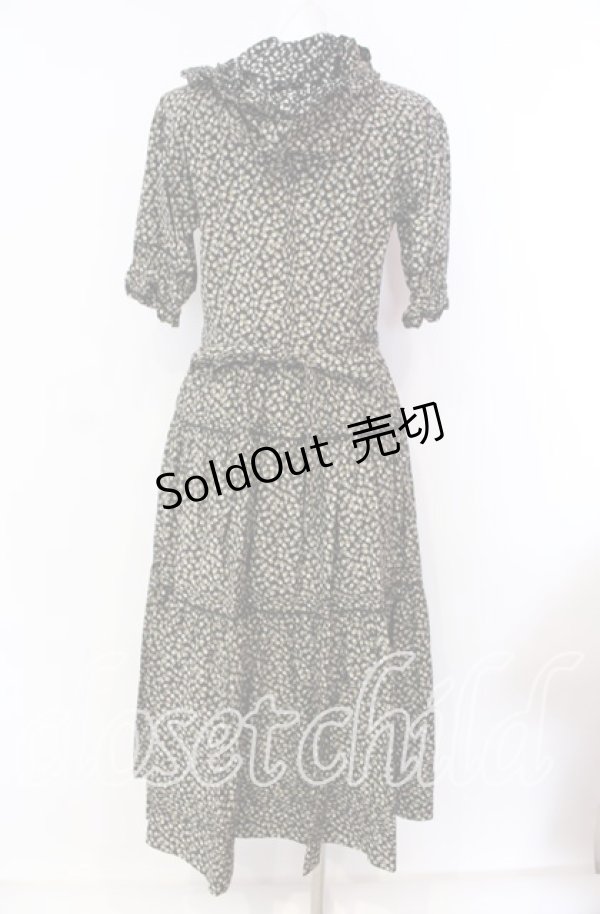 画像4: 【SALE】PINK HOUSE / 小花柄フードワンピース  クロ O-25-09-04-016-LO-OP-IG-ZT078 (4)