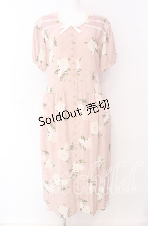 画像1: PINK HOUSE / ドットローズタックワンピース  ピンク O-25-09-04-019-LO-OP-IG-OS (1)