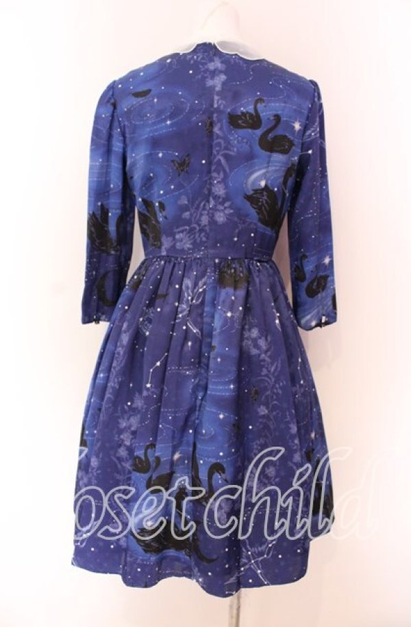 画像4: MILK / スワンレイクドレス  ナイトブルー×ブラックスワン O-25-09-04-022-ML-OP-OW-OS (4)