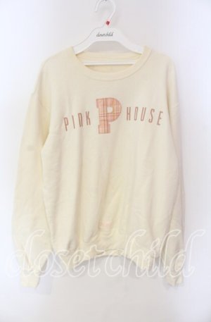 画像: PINK HOUSE / Pロゴスウェット  オフ O-25-09-06-032-LO-TO-IG-OS