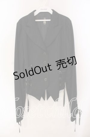 画像: BPN / レースアップテーラジャケット L ブラック O-25-09-06-035-GO-JA-OW-OS