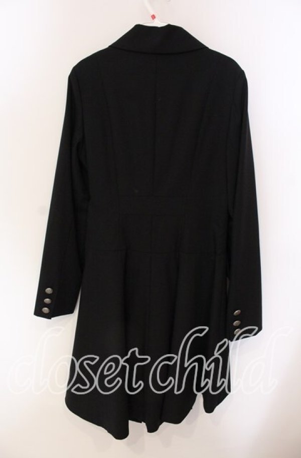 画像3: BPN / ベルト留めロングジャケット M ブラック O-25-09-06-037-GO-JA-OW-OS (3)