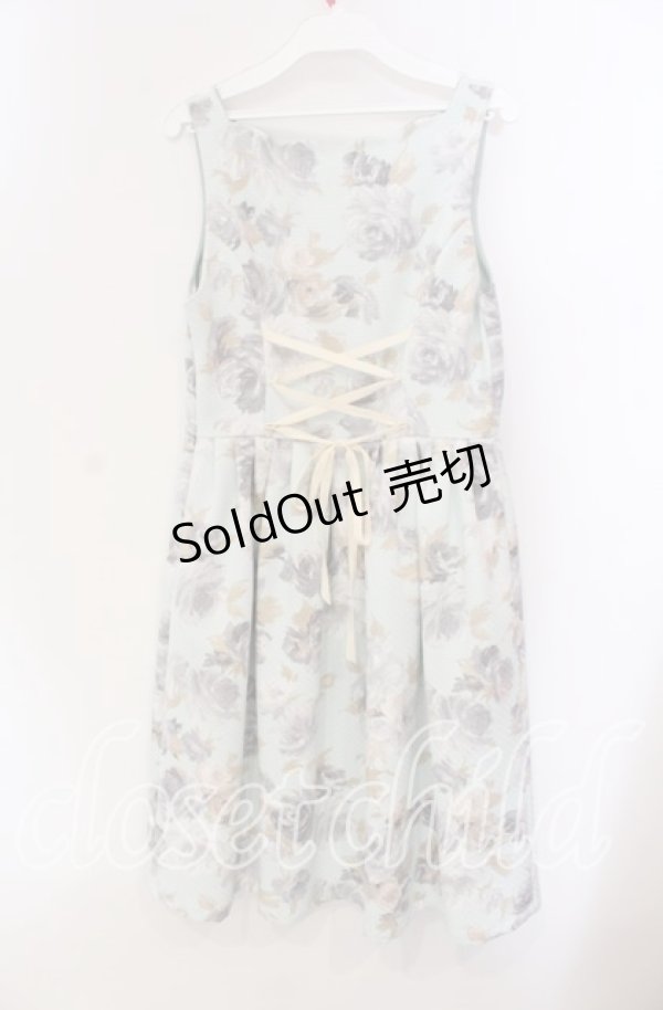 画像3: an another angelus / 水彩フラワーノースリワンピース F グリーン系 O-25-09-06-046-CA-OP-OW-ZT512 (3)