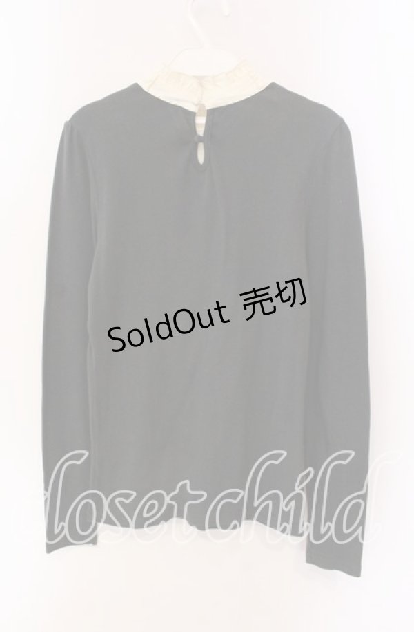 画像2: 【SALE】Fi.n.t / ヨーク切り替えカットソー F グリーン×アイボリー O-25-09-06-061-CA-TO-OW-ZT013 (2)