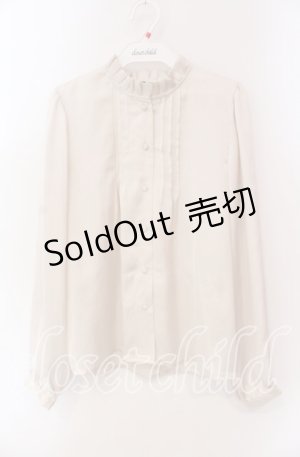 画像: an another angelus / リボン配色サテンブラウス F ベージュ O-25-09-06-065-CA-BL-OW-OS