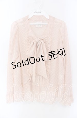 画像: an another angelus / ボウタイドットブラウス F ピンク O-25-09-06-068-CA-BL-OW-OS