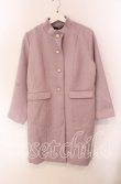 画像1: 【SALE】an another angelus / ビジユー釦スタンドカラーコート F ラベンダー O-25-09-06-081-CA-CO-OW-ZT-C035 (1)