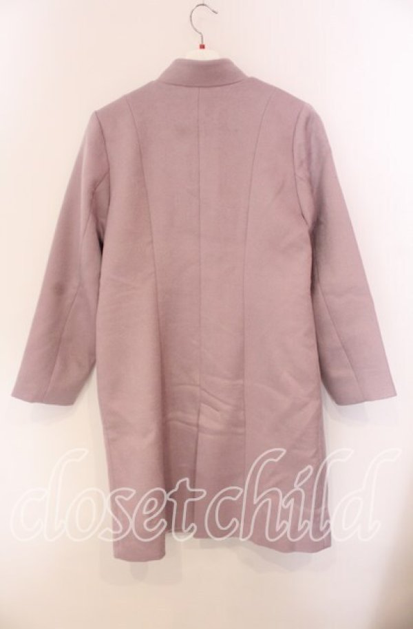 画像3: 【SALE】an another angelus / ビジユー釦スタンドカラーコート F ラベンダー O-25-09-06-081-CA-CO-OW-ZT-C035 (3)