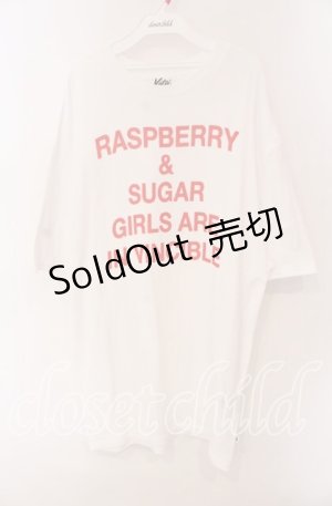画像: 【SALE】Katie / FRUITS HOLIC!Message teeワンピース F シロ O-25-09-06-086-LO-OP-OW-ZT256