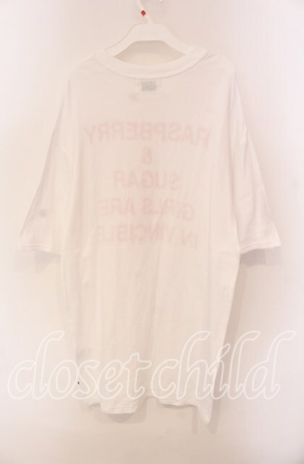 画像2: 【SALE】Katie / FRUITS HOLIC!Message teeワンピース F シロ O-25-09-06-086-LO-OP-OW-ZT256 (2)