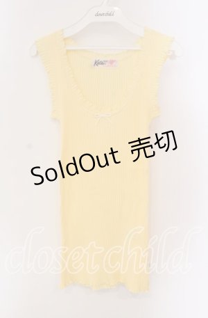 画像: Katie / UNDER PRETTIES tanktop  イエロー O-25-09-06-087-LO-TO-OW-OS