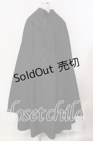 画像: ATELIER BOZ / エディンバラマント付コート【お直しあり】  ブラック O-25-09-06-011-EL-CO-OW-OS