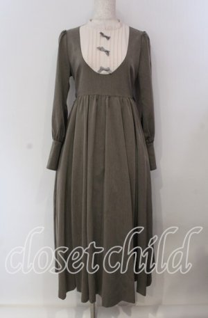 画像: Maison de FLEUR Petite Robe canone / カノンレトロワンピース S ブラウン O-25-09-06-019-EL-OP-OW-OS