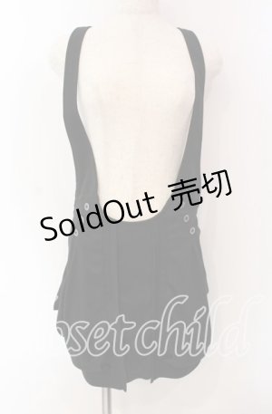 画像: HEAVEN and Earth / サロペットスカート M ブラック O-25-09-06-022-PU-SK-OW-OS